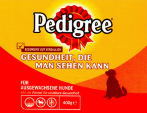 Pedigree GESUNDHEIT, DIE MAN SEHEN KANN Logo (DPMA, 05/11/2001)