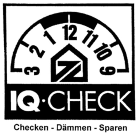 IQ·CHECK Checken - Dämmen - Sparen Logo (DPMA, 08/22/2001)