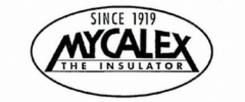 SINCE 1919 MYCALEX THE INSULATOR Logo (DPMA, 16.02.2010)