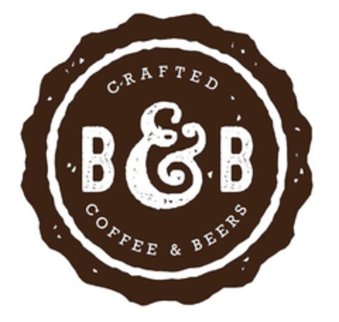 B & B CRAFTED COFFEE & BEERS Logo (DPMA, 06/08/2016)