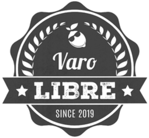 Varo LIBRE SINCE 2019 Logo (DPMA, 07/30/2019)