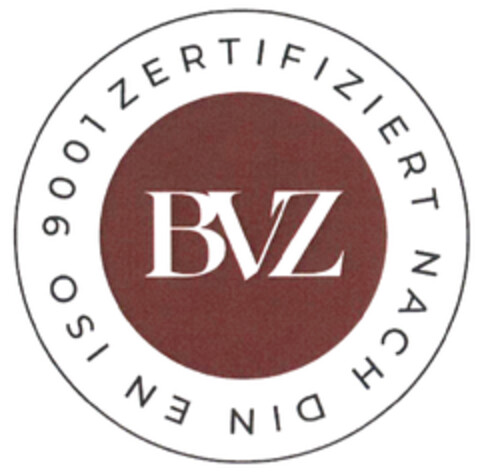 BVZ ZERTIFIZIERT NACH DIN EN ISO 9001 Logo (DPMA, 11/13/2023)