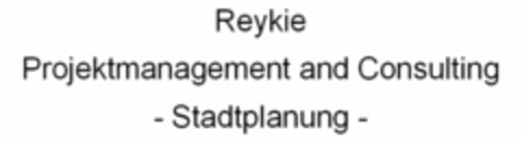 Reykie Projektmanagement and Consulting - Stadtplanung - Logo (DPMA, 22.07.2024)