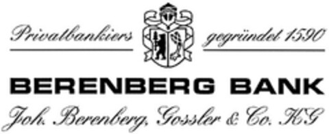 BERENBERG BANK Logo (DPMA, 19.05.2003)