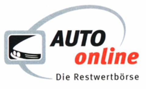 AUTOonline Die Restwertbörse Logo (DPMA, 09.08.2004)