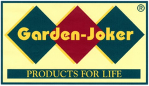 Garden-Joker PRODUCTS FOR LIFE Logo (DPMA, 12.08.2004)