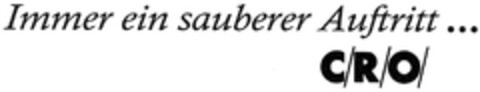 Immer ein sauberer Auftritt ... CRO Logo (DPMA, 12.04.2007)