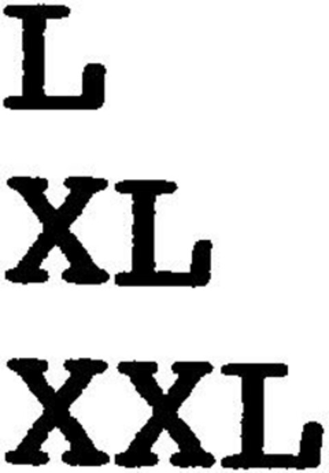 L XL XXL Logo (DPMA, 07.12.1995)