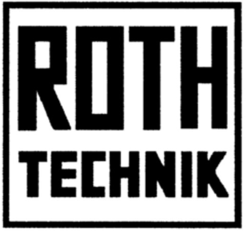 ROTH TECHNIK Logo (DPMA, 28.05.1997)