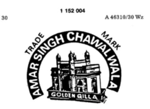 AMAR SINGH CHAWALWALA Logo (DPMA, 04/27/1989)