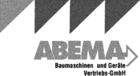 ABEMA Baumaschinen und Geräte Vertriebs-GmbH Logo (DPMA, 18.05.1993)