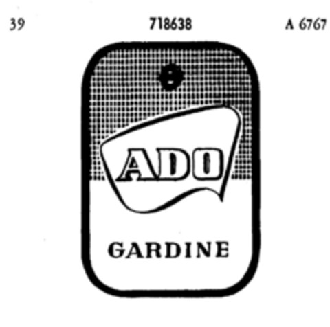 ADO GARDINE Logo (DPMA, 04.06.1957)