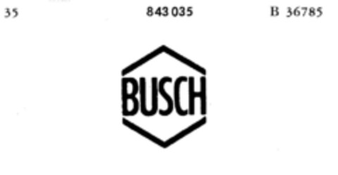 BUSCH Logo (DPMA, 10/15/1966)