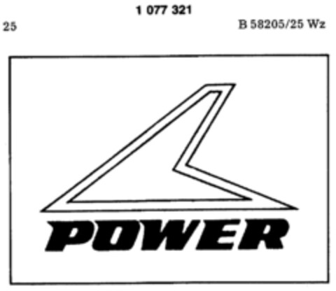 POWER Logo (DPMA, 29.04.1977)