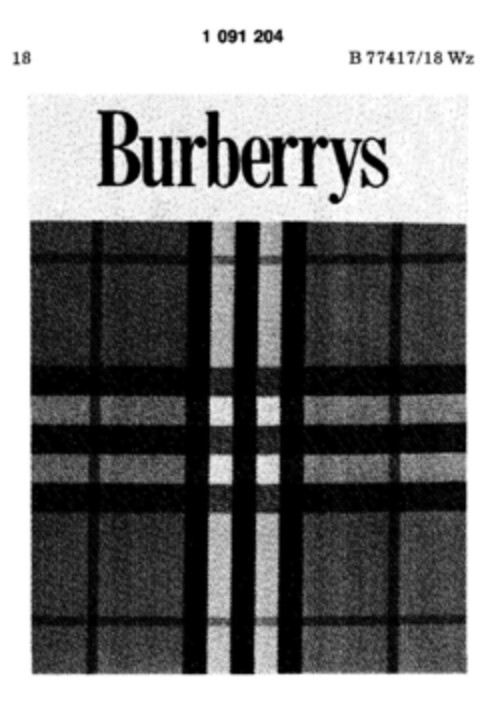 Burberrys Logo (DPMA, 06.08.1985)