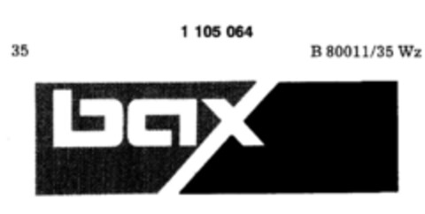 bax Logo (DPMA, 21.08.1986)