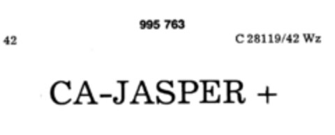 CA-JASPER + Logo (DPMA, 02.04.1979)