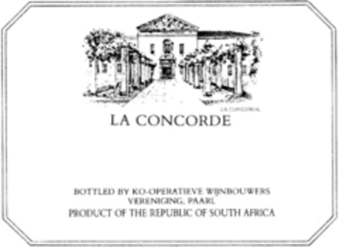 LA CONCORDE Logo (DPMA, 16.06.1988)