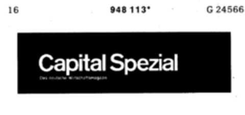 Capital Spezial Logo (DPMA, 12.05.1976)