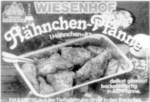 WIESENHOF Hähnchen-Pfanne Logo (DPMA, 09.12.1983)