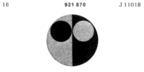 921870 Logo (DPMA, 08/03/1973)