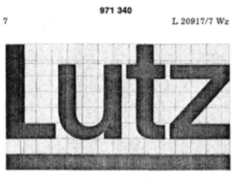 Lutz Logo (DPMA, 02/26/1976)