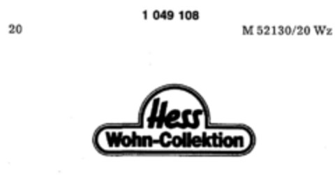 Hess Wohn-Collektion Logo (DPMA, 26.10.1982)