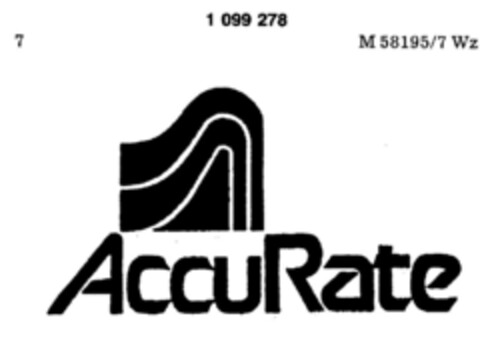 Accu Rate Logo (DPMA, 07.03.1986)