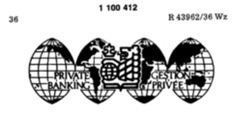 PRIVATE BANKING GESTION PRIVEE Logo (DPMA, 28.01.1986)