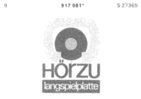 HÖRZU langspielplatte Logo (DPMA, 11/21/1973)