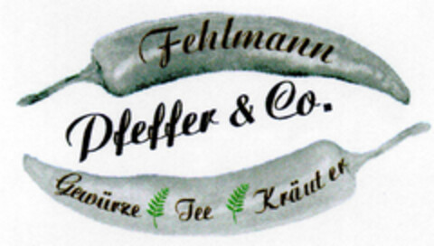 Fehlmann Pfeffer & Co. Gewürze Tee Kräuter Logo (DPMA, 05.08.2001)