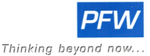 PFW Thinking beyond now... Logo (DPMA, 25.03.2009)