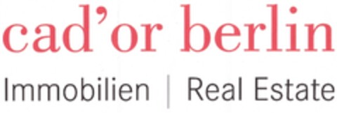 cad`or berlin Immobilien Real Estate Logo (DPMA, 12.03.2011)