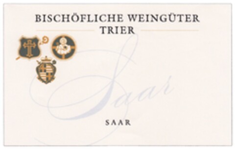 BISCHÖFLICHE WEINGÜTER TRIER Saar SAAR Logo (DPMA, 29.02.2012)