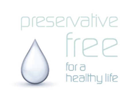 preservative free for a healthy life Logo (DPMA, 11/08/2016)