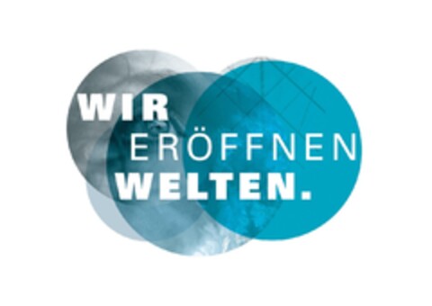 WIR ERÖFFNEN WELTEN. Logo (DPMA, 01/22/2019)