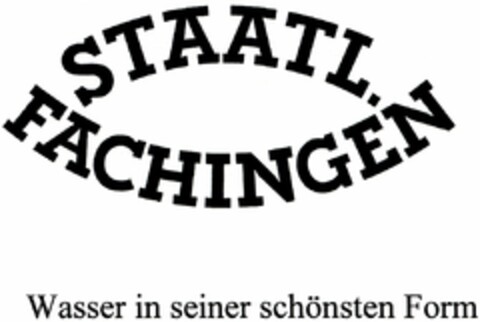 STAATL.FACHINGEN Wasser in seiner schönsten Form Logo (DPMA, 09/16/2003)