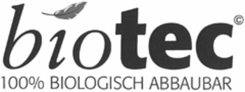 biotec 100% BIOLOGISCH ABBAUBAR Logo (DPMA, 25.06.2004)