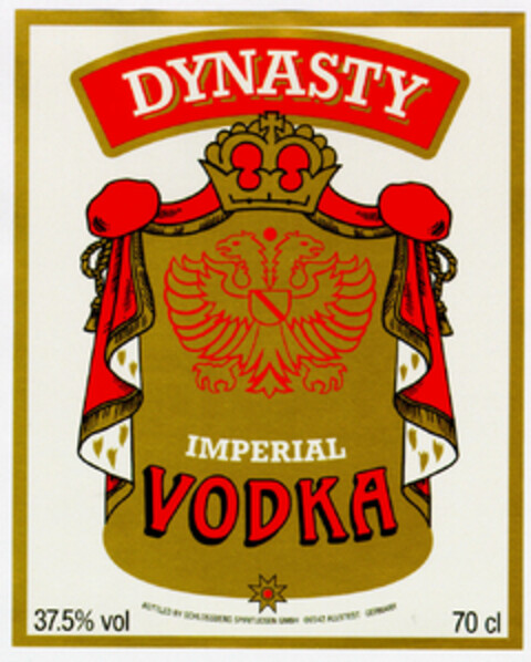 DYNASTY IMPERIAL VODKA Logo (DPMA, 24.08.1996)