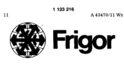 Frigor Logo (DPMA, 09/23/1987)