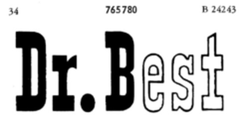 Dr.Best Logo (DPMA, 10.02.1961)