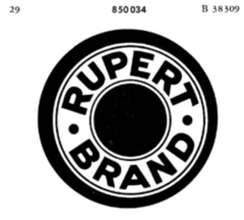 RUPERT BRAND Logo (DPMA, 14.06.1967)