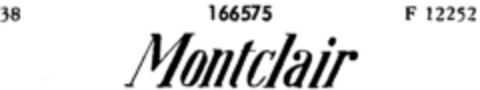 Montclair Logo (DPMA, 08/16/1912)