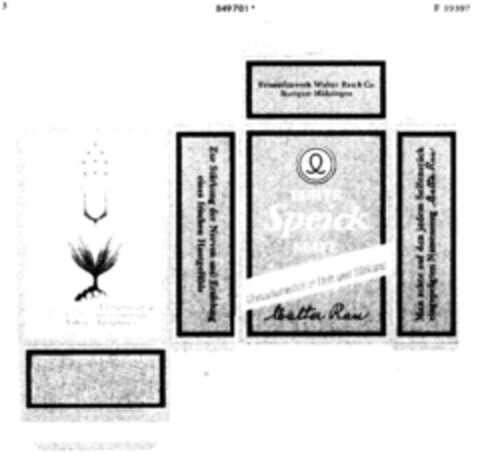 ECHTE Speick SEIFE Logo (DPMA, 15.03.1968)