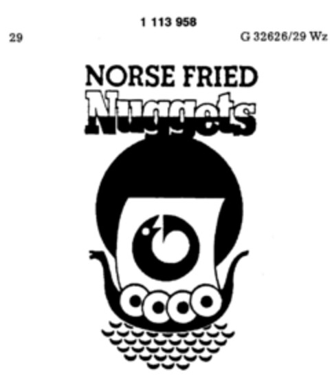 NORSE FRIED Nuggets Logo (DPMA, 25.09.1985)