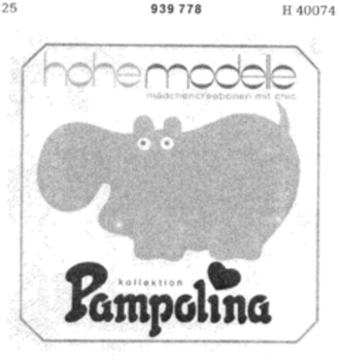 hohe modelle Pampolina Logo (DPMA, 24.12.1974)