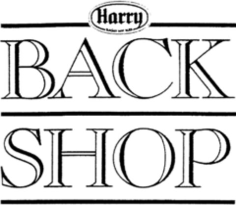 Harry BACK SHOP Logo (DPMA, 21.07.1992)