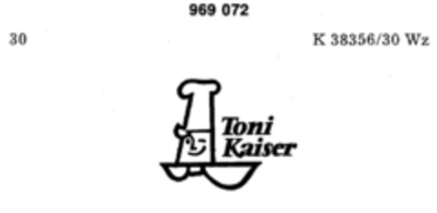 Toni Kaiser Logo (DPMA, 03/15/1977)