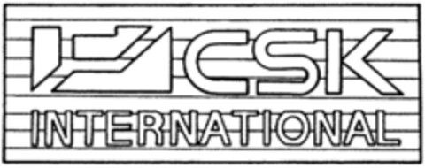 CSK INTERNATIONAL Logo (DPMA, 17.05.1991)