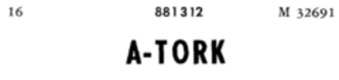 A-TORK Logo (DPMA, 16.04.1970)